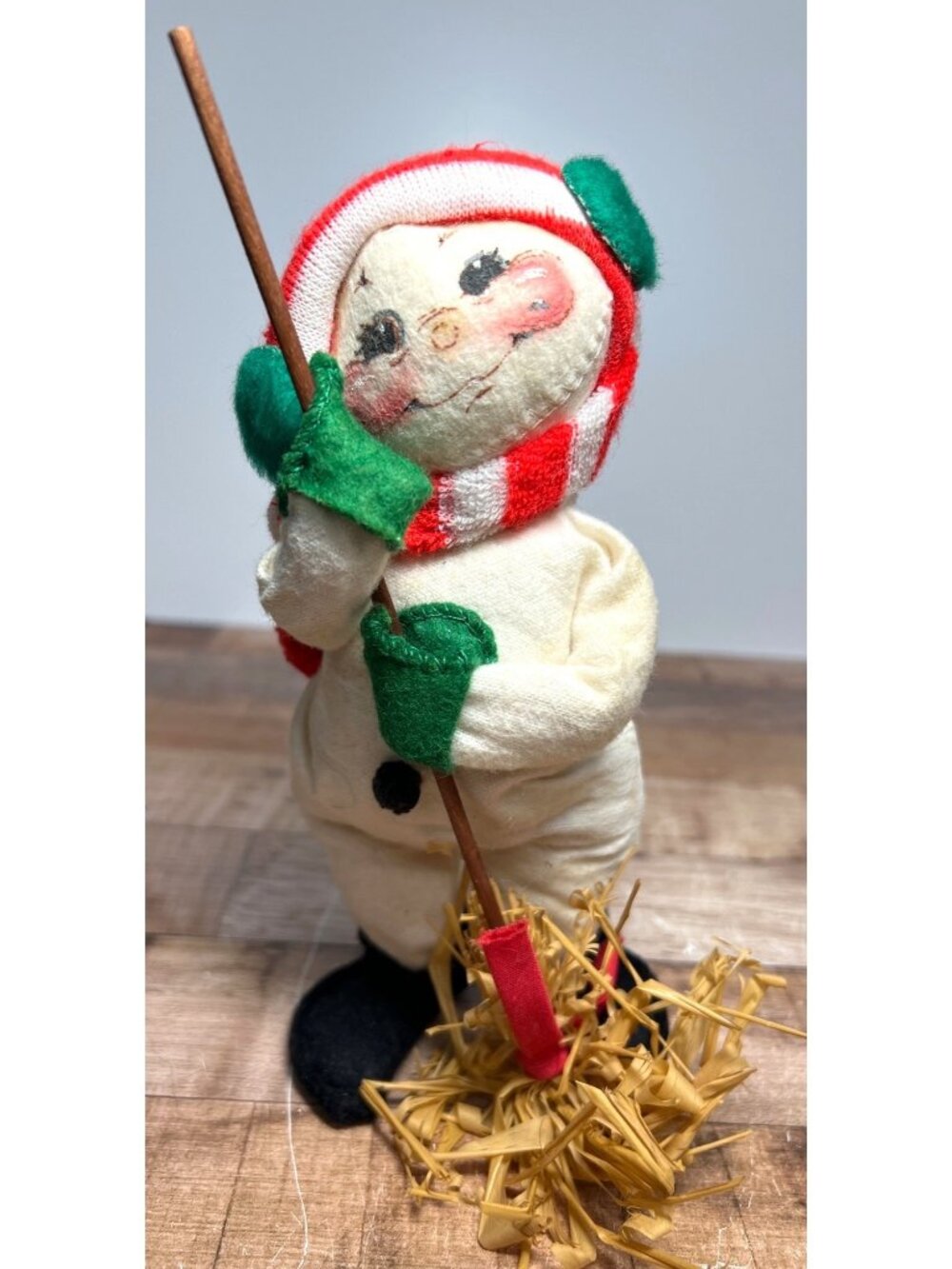 Vintage Annalee Christmas Snowman Collectible Doll Winter Holiday Decoration